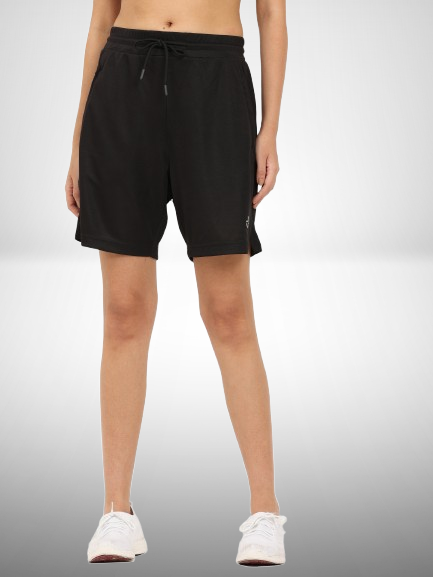 Sleek Black Unisex Shorts