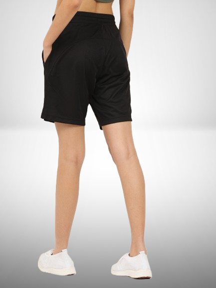 Sleek Black Unisex Shorts
