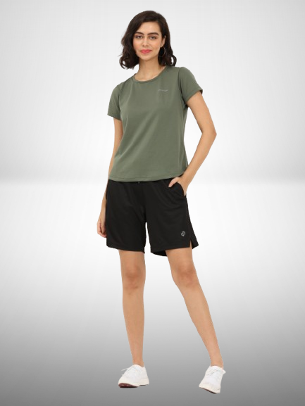 Sleek Black Unisex Shorts