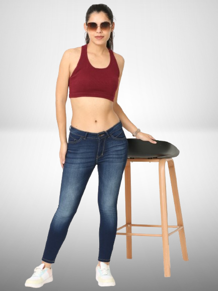 Women's Mid-Rise Ankle Skinny Jeans