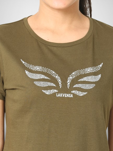 Stylish Women's Butterfly Print T-Shirt