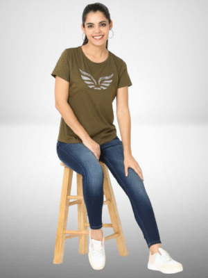 Stylish Women's Butterfly Print T-Shirt