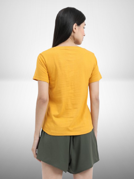 Women's Stylish and Comfortable Mustard T-Shirts