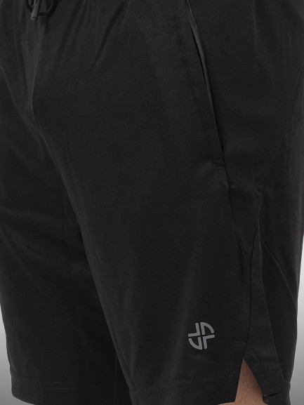 Sleek Black Unisex Shorts