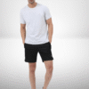 Sleek Black Unisex Shorts