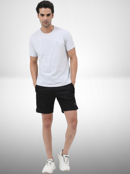 Sleek Black Unisex Shorts